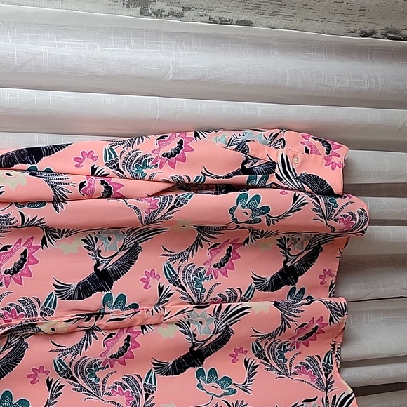 Banana Republic M Chinoiserie Print Long Sleeve Shirt - Picture 4 of 6